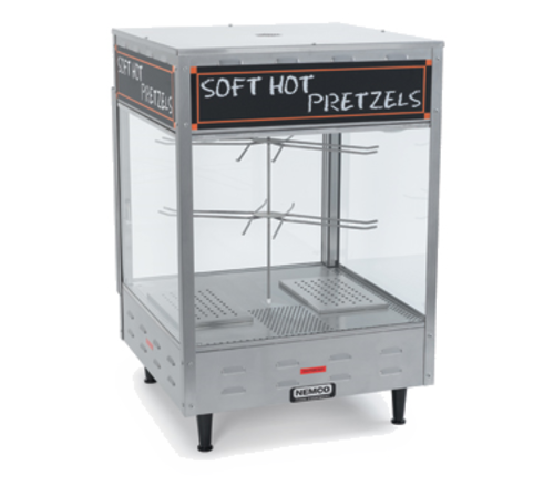 Nemco 6453 22" 2 Tier Rotating Heated Pretzel Merchandiser