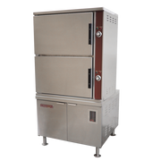 Crown Steam GCX-24 2-Compartment Gas Convection Steamer w/ 36" Cabinet Base