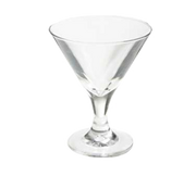 G.E.T. SW-1430-1-CL 3 oz. Plastic Martini Glass | Case of 24