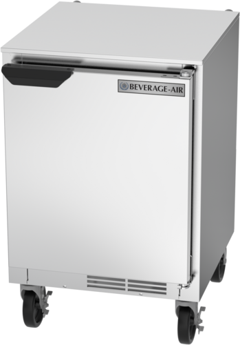 Beverage Air UCR20HC 20" 1-Solid Door Shallow Depth Undercounter Refrigerator | 2.25 Cu. Ft.