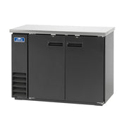 Arctic Air ABB48 48" 2 Door Black Steel Back Bar Cooler | 1/3 HP
