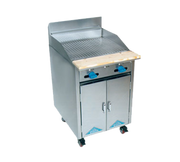 Comstock-Castle F32-24 24" Gas Griddle Range w/ Cabinet Base | 48,000 BTU