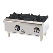 Star-Max 602HWF 24" 2 Burner Countertop Gas Hot Plate | 50,000 BTU