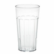 Cambro NT16 Newport 16 oz. Fluted Plastic Tumbler Cup