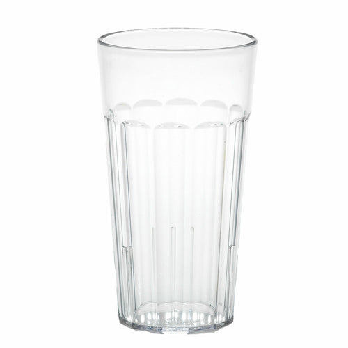 Cambro NT16 Newport 16 oz. Fluted Plastic Tumbler Cup