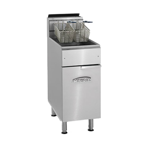 Imperial IFS-40 40 Lbs. Gas Floor Model Deep Fryer | 105,000 BTU