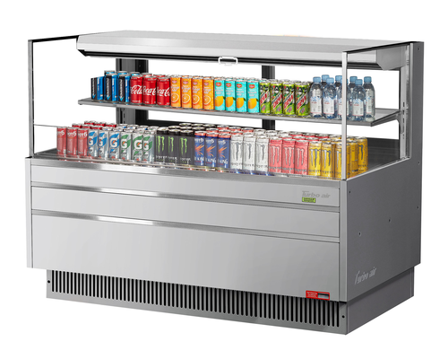 Turbo Air TOM-60L-UFD-W(B)-2S-N Open Air Merchandiser