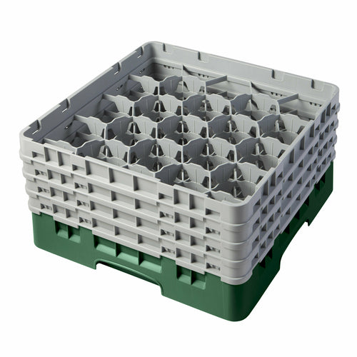 Cambro 20S800 Camrack 20 Compartment Glass Rack w/ 4 Extenders