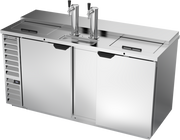 Beverage Air DD68HC-1-C-S 69" Stainless Steel Club Top 2 Tap Draft Beer Cooler | (3) 1/2 Keg