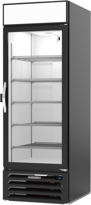 Beverage Air MMF23HC-1-B-IQ 27.25" 1 Glass Door Black Reach In Merchandiser Freezer | 23.32 Cu. Ft.