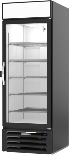 Beverage Air MMF23HC-1-B-IQ 27.25" 1 Glass Door Black Reach In Merchandiser Freezer | 23.32 Cu. Ft.