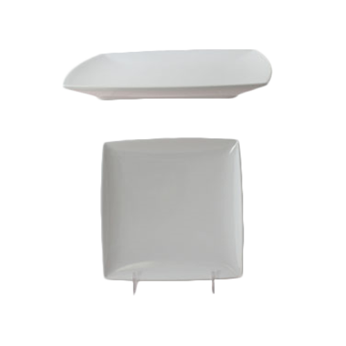 Thunder Group 29006WT 1/2" Deep 6" Square Plate | Case of 12
