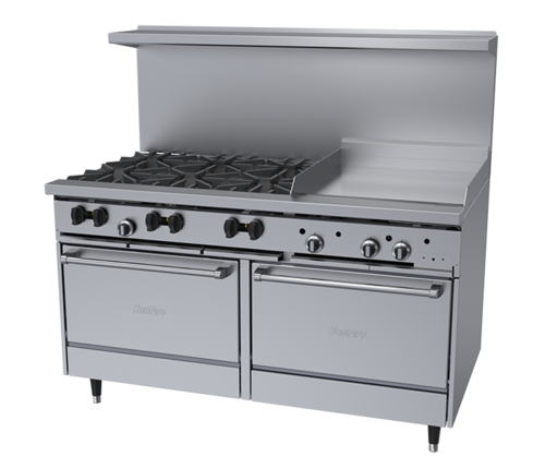 Garland X60-6G24RR-SIGNATURE Range, 60" Restaurant, Gas