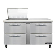 Continental Refrigerator SW60N12M-D Refrigerated Counter, Mega Top Sandwich / Salad Unit