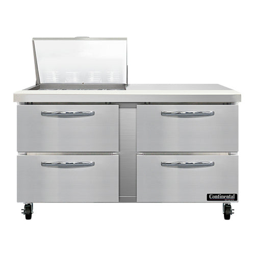 Continental Refrigerator SW60N12M-D Refrigerated Counter, Mega Top Sandwich / Salad Unit