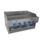 Comstock-Castle 1140B 40" Manual Countertop Gas Griddle & Cheesemelter Combo | 70,000 BTU