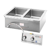 Wells MOD-127TD (4) 1/3 Pan Drop-In Hot Food Well w/Drain | 1240 Watts