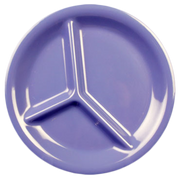 Thunder Group CR710BU Purple 10-1/4" 3 Compartment Plate | Case of 12