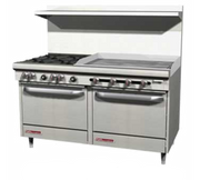 Southbend S60DD-2G 6 Burner Gas Range w/ 24" Griddle, & 2 Ovens