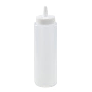 Winco PSB-08C 8 oz. Clear Squeeze Bottle | Case of 6
