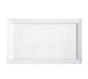 G.E.T. Bake & Brew ML-116-W White 18 x 11" Rectangle Melamine Platter