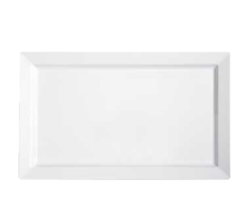 G.E.T. Bake & Brew ML-116-W White 18 x 11" Rectangle Melamine Platter