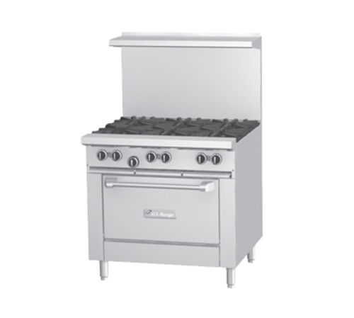 Garland U36-6R 36" Gas Range w/ 6-Burners & Standard Oven | 230,000 BTU