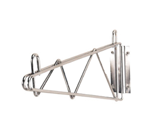 Advance Tabco SB-14-X 14" Heavy Duty Mount Chrome Plated Wire Shelving Wall Bracket | Set of 2