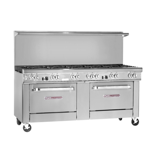 Southbend Ultimate 4721DD-3G 72" Gas Range w/ 6-Burners 36" Griddle & 2 Standard Ovens | 352,000 BTU