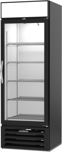 Beverage Air MMF19HC-1-B 27.25" 1 Glass Door Black Reach In Merchandiser Freezer | 19.08 Cu. Ft.