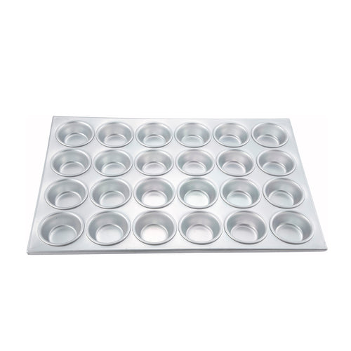 Winco AMF-24 24 Cup Aluminum Muffin/ Cupcake Pan