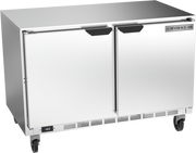 Beverage Air UCF48AHC 48" 2 Solid Door Undercounter Freezer | 11.04 Cu. Ft.