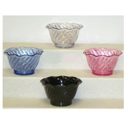 G.E.T. DD-50 Dessert Time 5 oz Plastic Dessert Dish | Case of 48