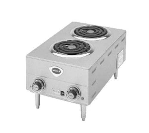 Wells H-63 2 Burner Coil Top Electric Hot Plate | 208/240 Volt