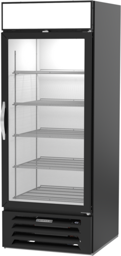 Beverage Air MMF27HC-1-B 31.25" 1 Glass Door Black Reach In Merchandiser Freezer | 25.97 Cu. Ft.