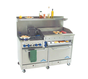 Comstock-Castle F3226-36B 60" Gas Range w/ 4 Burners, Raised Griddle & (2) Ovens | 240,000 BTU