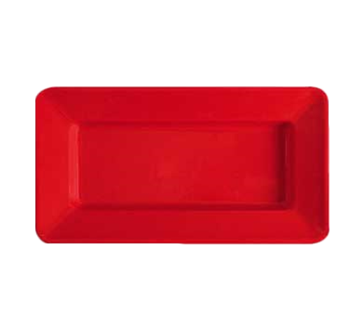 G.E.T. Red Sensation 15" x 8" Red Rectangular Melamine Plate | Model No. ML-10-RSP