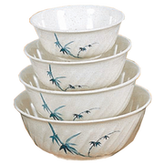 Thunder Group 5307BB 6 7/8" Swirl Bowl, Blue Bamboo 32 oz. | Case of 12