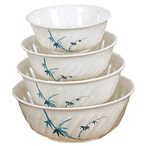 Thunder Group 5307BB 6 7/8" Swirl Bowl, Blue Bamboo 32 oz. | Case of 12
