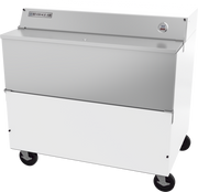 Beverage Air SMF49HC-1-W 49" White Single Sided Forced Air Milk Cooler | 12 Crate Capacity