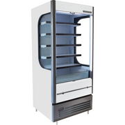 Beverage Air VMHC-12-1-W 35" White Vertical Open Air Merchandiser w/ Night Curtain | 12.15 Cu. Ft.