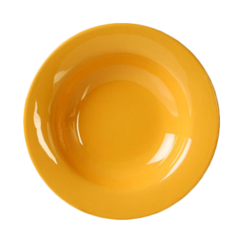 Thunder Group CR5077YW 7 3/4" Wide Rim Salad Bowl, Yellow 8 oz. | Case of 12