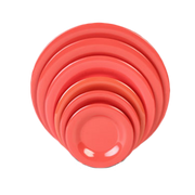 Thunder Group CR012RD Orange 11 3/4" Wide Rim Plate | Case of 12