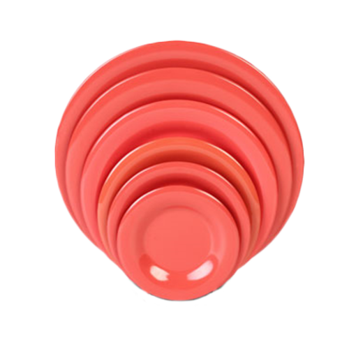 Thunder Group CR012RD Orange 11 3/4" Wide Rim Plate | Case of 12