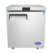 Atosa MGF8405GR 28" 1-Solid Door Reach-In Undercounter Freezer | 7.15 Cu. Ft.
