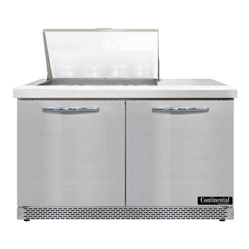 Continental Refrigerator D48N12M-FB Refrigerated Counter, Mega Top Sandwich / Salad Unit