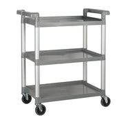 Winco UC-2415G 32" Plastic Bus Cart | 3 Shelf - 330 lb. Capacity