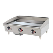 Star-Max 636TCHSF 36" Thermostatic Countertop Gas Griddle w/ 1" Chrome Plate | 84,900 BTU