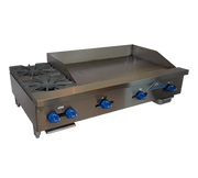 Comstock-Castle FHP48-36 48" Manual Countertop Gas Griddle & Hot Plate Combo | 129,000 BTU