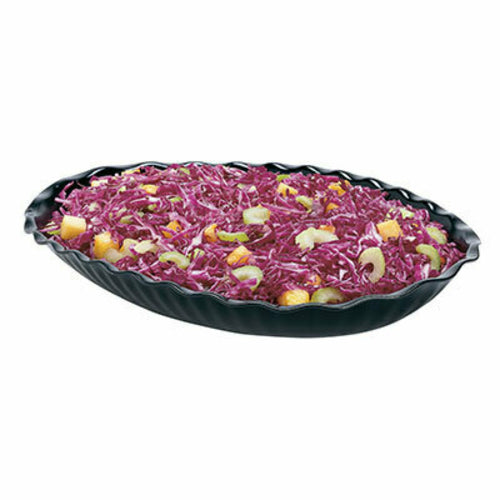 Cambro DP15 3.4 qt. Oval Scalloped Deli Platter | 11-5/16" x 15-3/4"